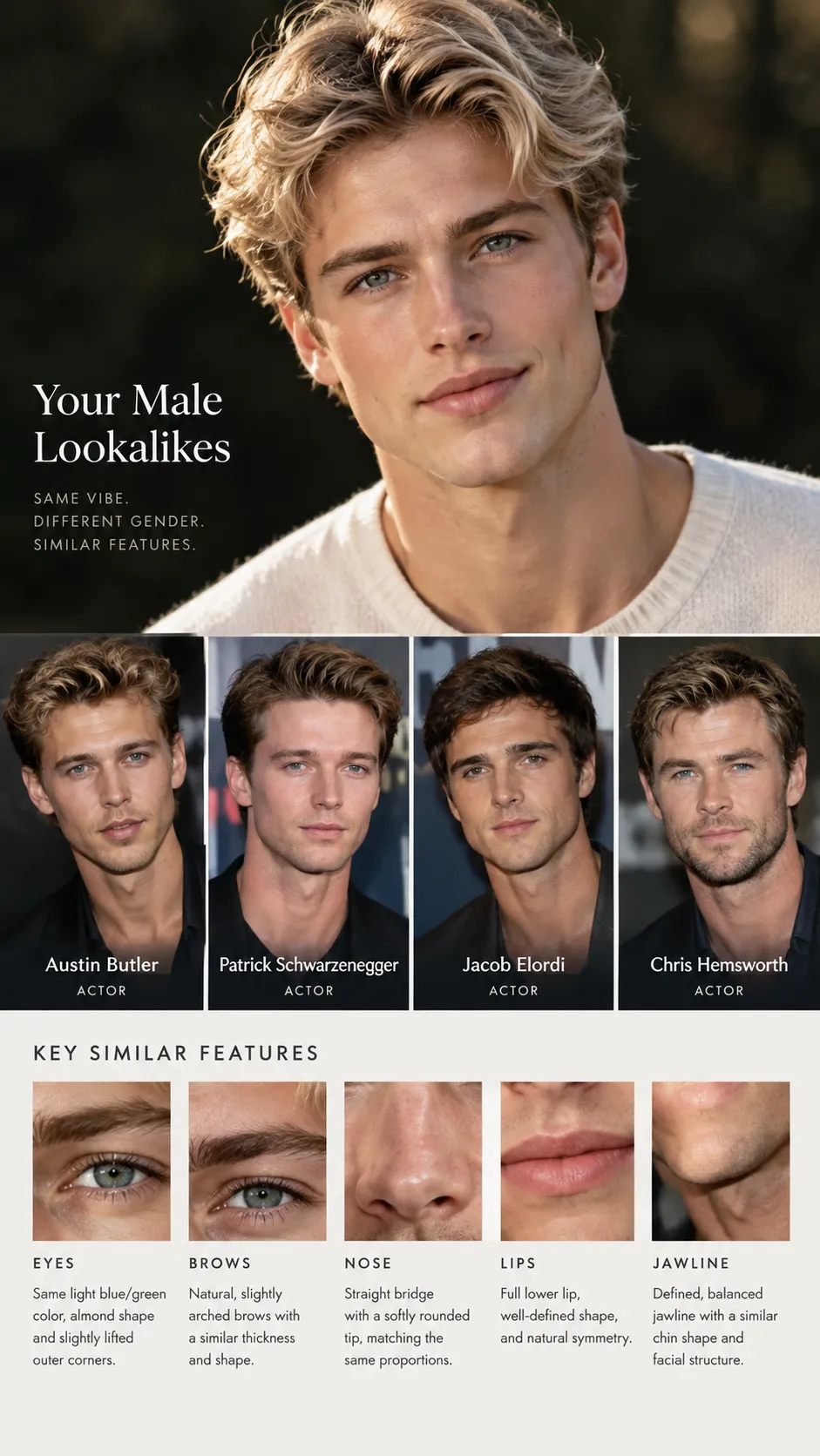 Opposite Gender Celebrity Twin