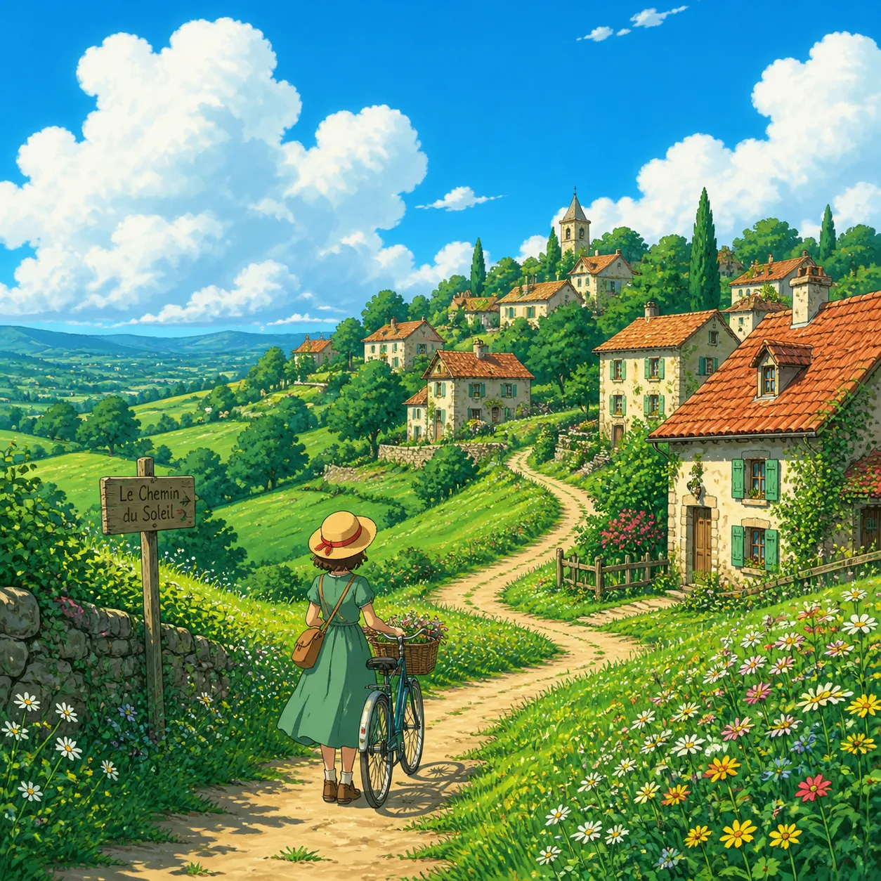Summer Hillside Village
