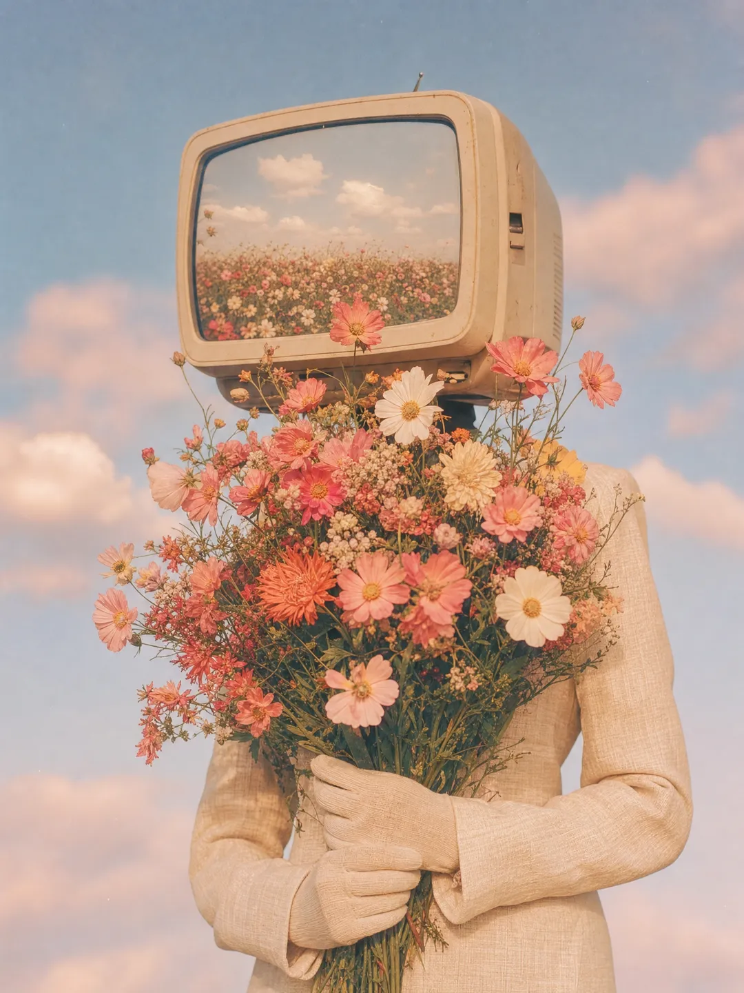 TV-Head Flower Portrait